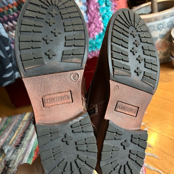 Denver Hayes Men's Brown Leather Boots Size 8 - Picture 7 of 15